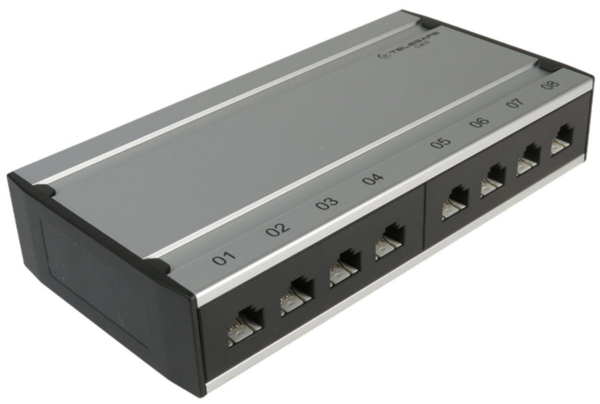Minipatchbox Keystone, Elko - TCS MINIPATCH 8 PORT TOM 2547
