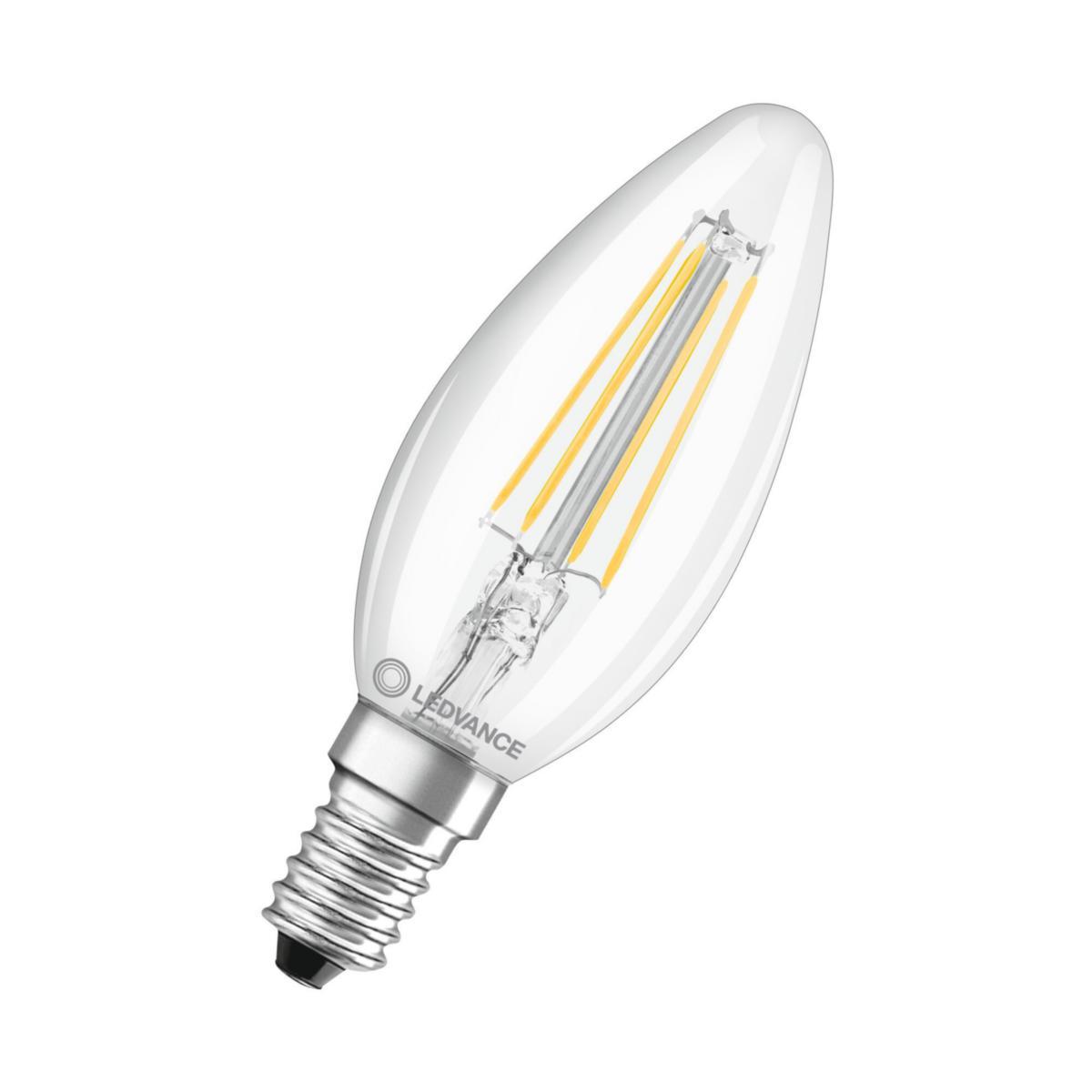LED-lampa Performance, Kron, Filament, ej dimbar - LED KRON 40 KLAR 840 E14 4099854069291