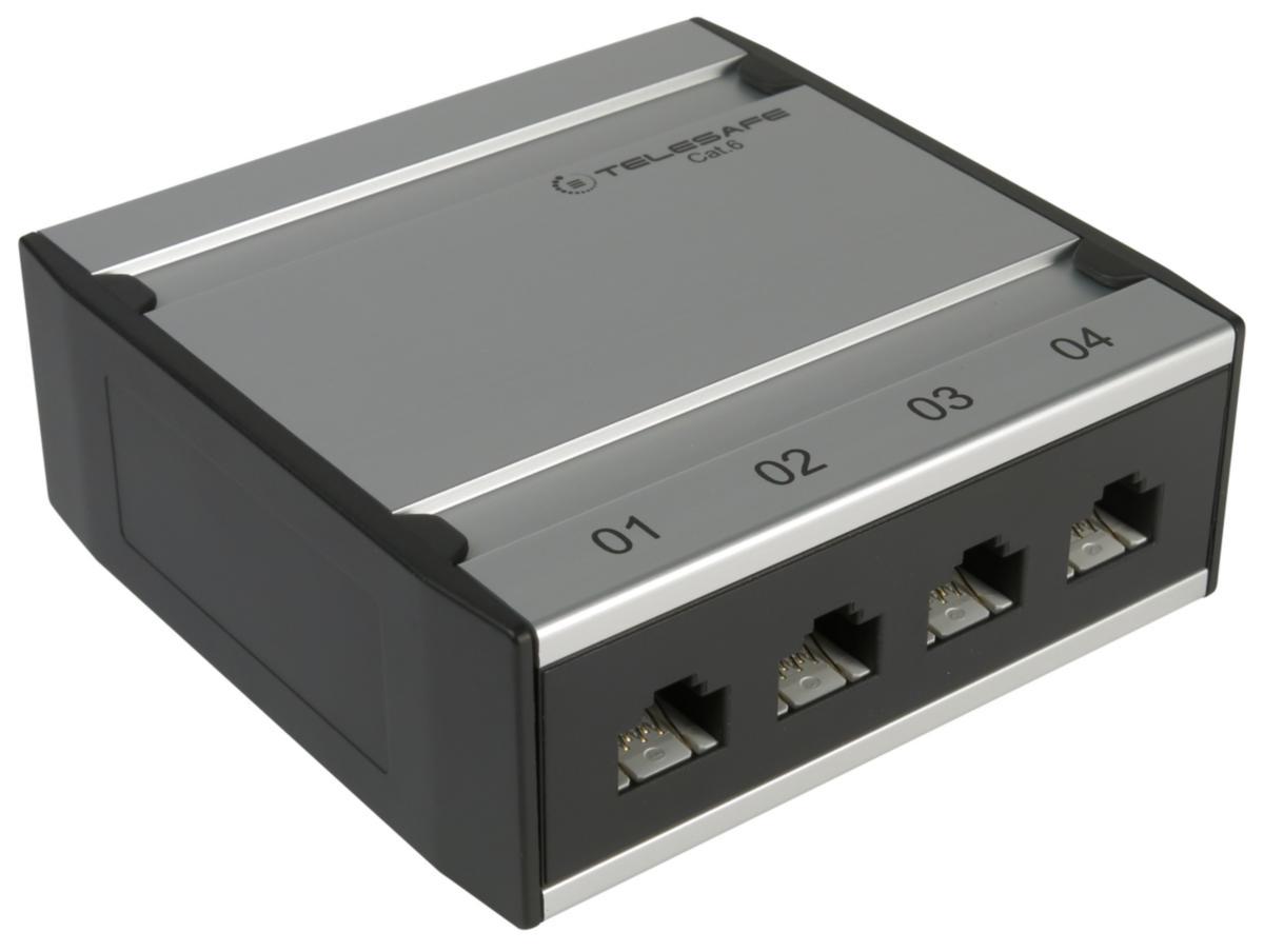 Minipatch Box C6 UTP, Elko - MINIPATCH BOX 4-PORT C6 UTP EKO02818