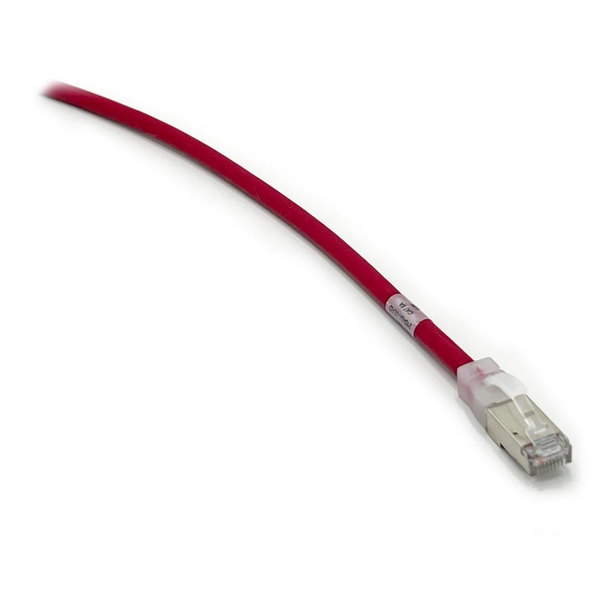 Patchkablage skärmat Cat6A S/FTP Röd - PATCH RJ45-RJ45 C6A STP 0,5 RD 21D-SA-0ERD