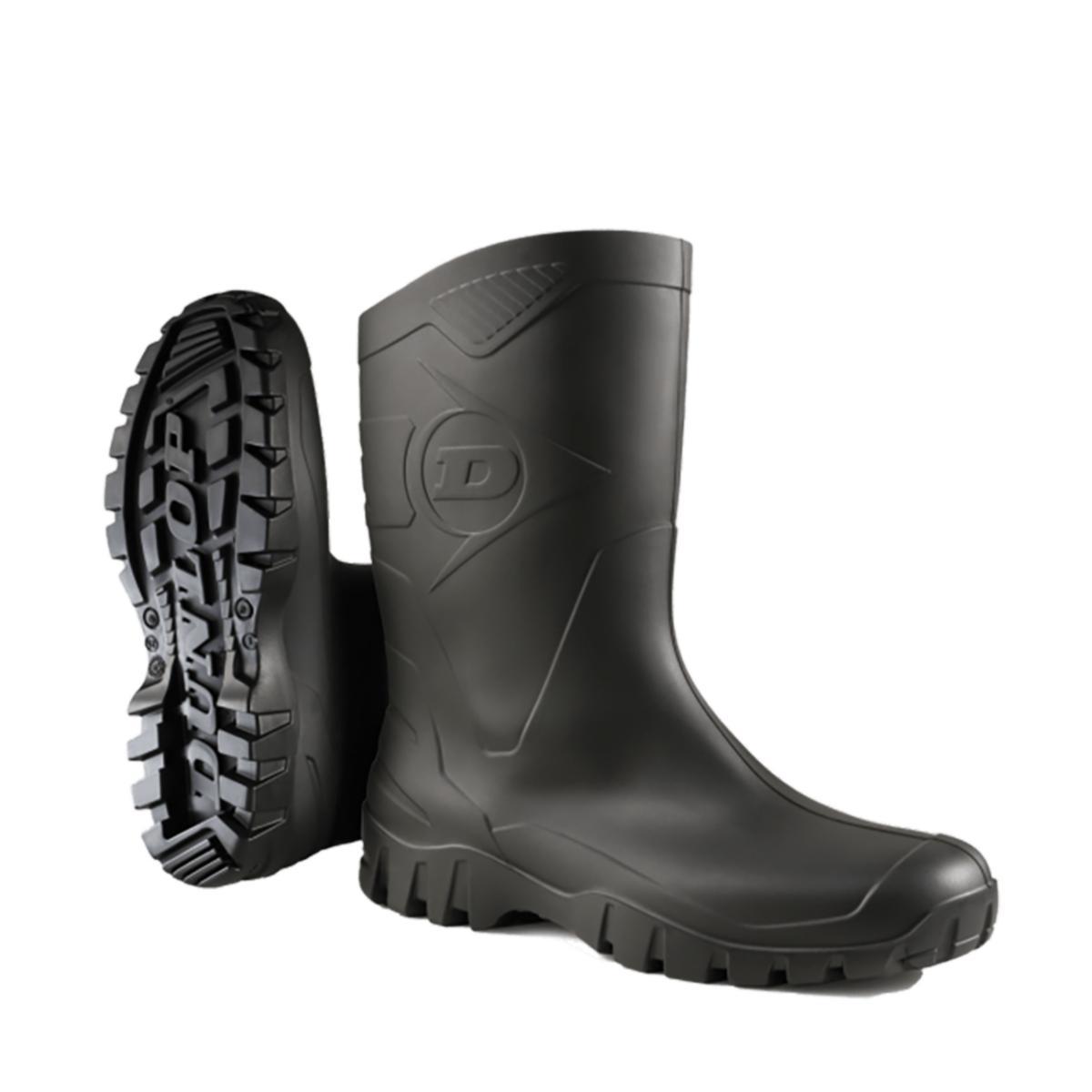 Yrkesstövel Dunlop K500011 DEE - YRKESSTÖVEL DUNLOP K500011 DEE PVC HALV HÖG SVART STL 39