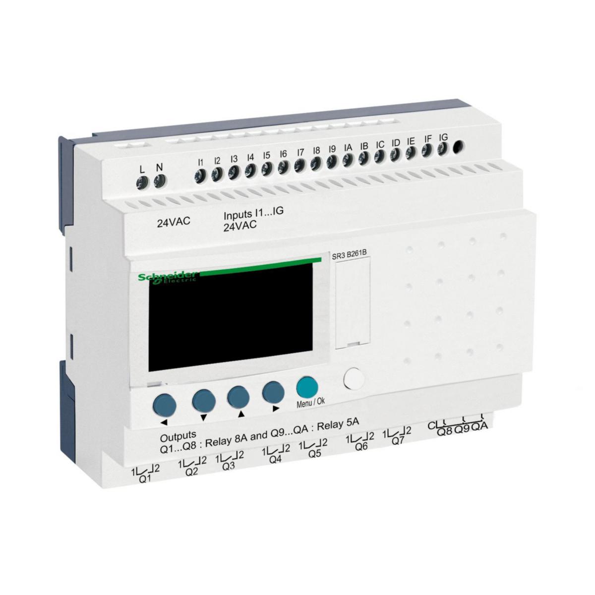 Zelio Modulär - LOGIKMODUL 26I/O 24VAC SR3B261B