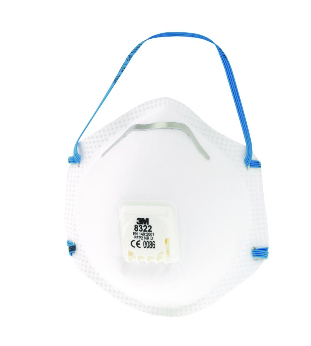 Filtrerande halvmask 3M 8300 serien - FILTRERANDE HALVMASK 3M 8322FN P2 MED VENTIL