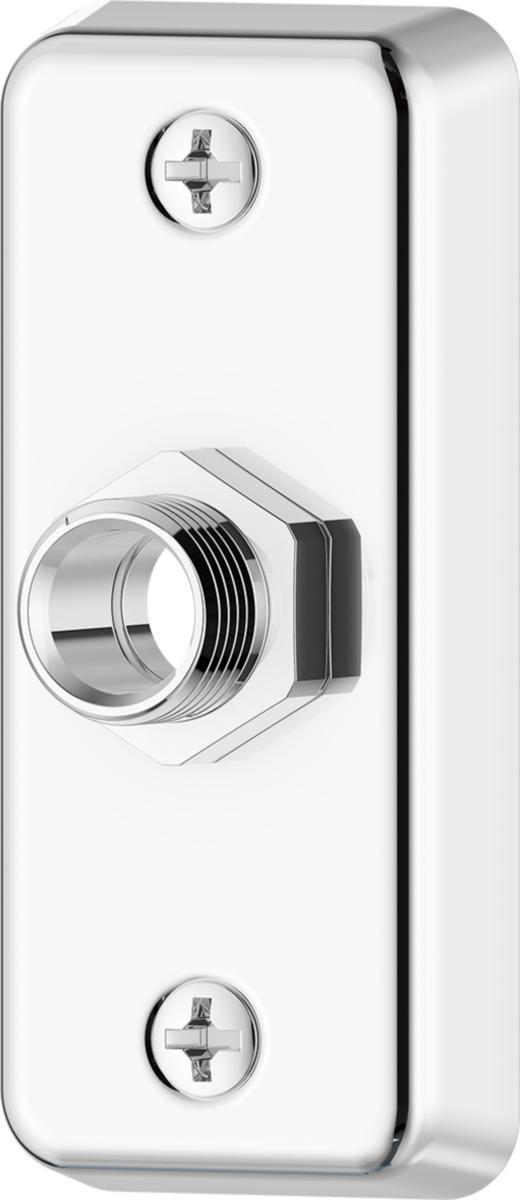 Väggbricka 1-håls för Pex, Mora/FMM - FMM/MA ENKEL VÄGGBRICKA G1/2 KROM. PEX 15 MM