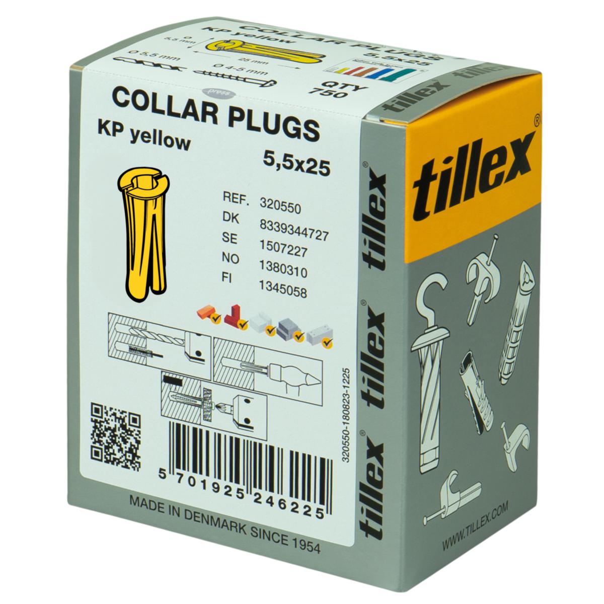 Skruvplugg KP - PLUGG GUL 5.5X25 XL KP YELLOW (750/FRP)