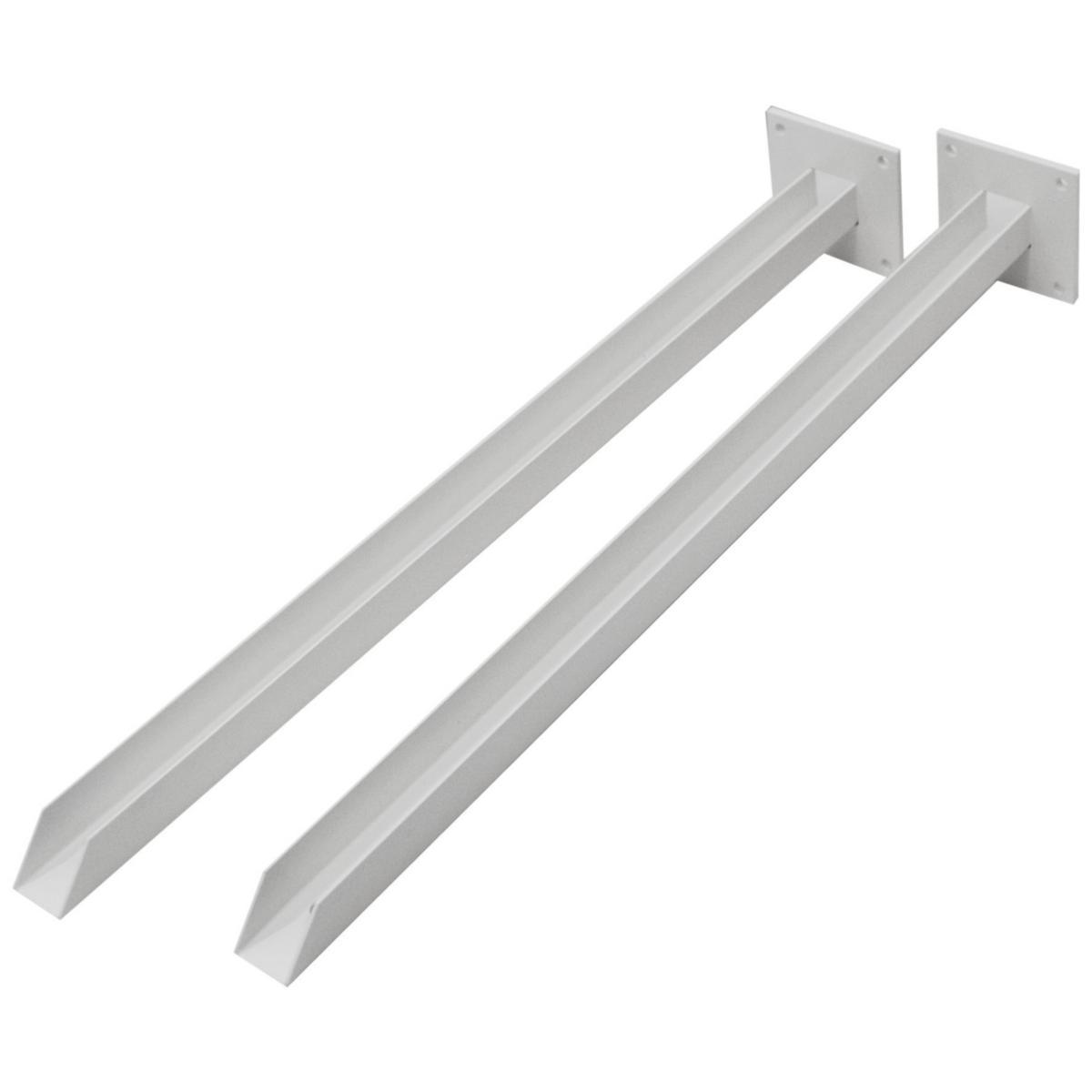 Väggkonsol till Facett II - VÄGGFÄSTE VIT FACETT II 450MM 