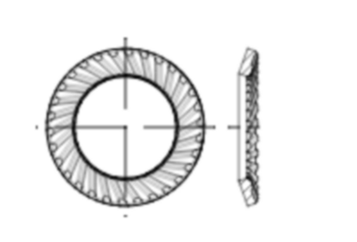 Fjäderbricka Typ VS SCHNORR - FJÄDERBRICKA TYP VS SCHNORR 5.3X9X1 ART 88121