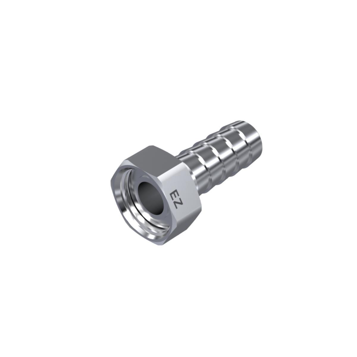 Slangkopplingshalva med invändig gänga, förkromade - G15x1/2" SLANGKOPPL.INV.GG FRK FÖR SLANG 14MM ID.VING MUTTER