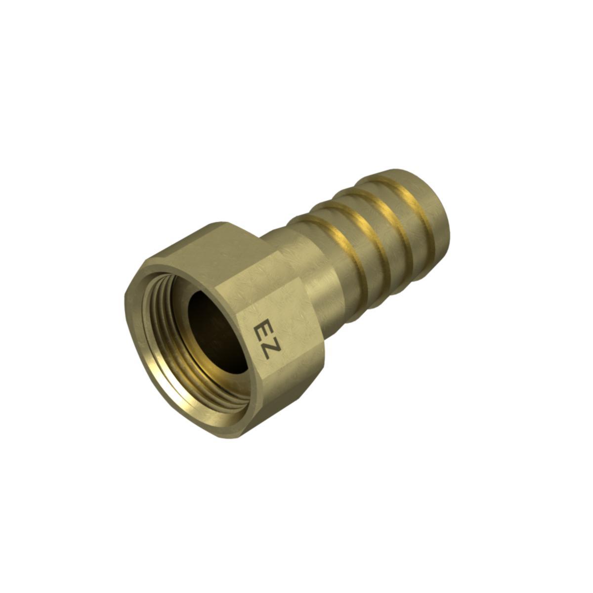 Slangkopplingshalva invändig gänga - G20x3/4" SLANGKOPPL.INV.GG FÖR SLANG 20MM ID.6-K MUTTER.MÄSS