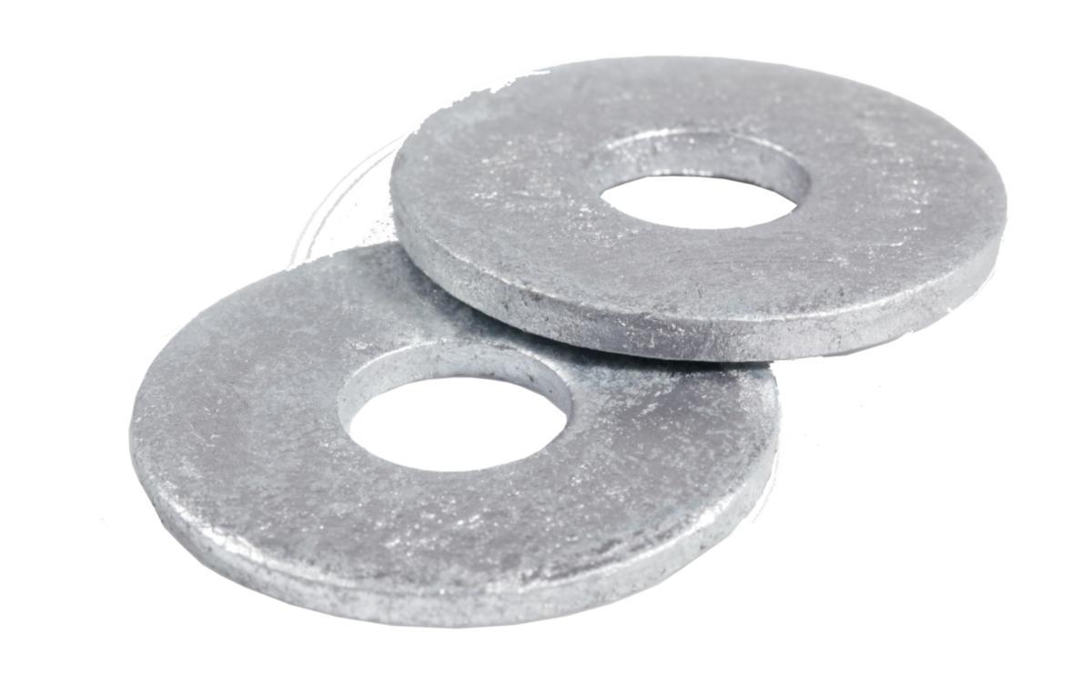 Rundbricka RBS varmförzinkad, ISO 7093-HV200 - RUNDBRICKA RBS 13X37X3.0 FZV ISO 7093 (DIN 9021)-HV200