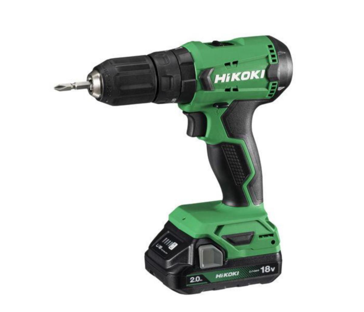 Slagborrmaskin HiKOKI DV18DA - SLAGBORRMASKIN HIKOKI DV18DA 1 2X 2AH BATTERI OCH LADDARE