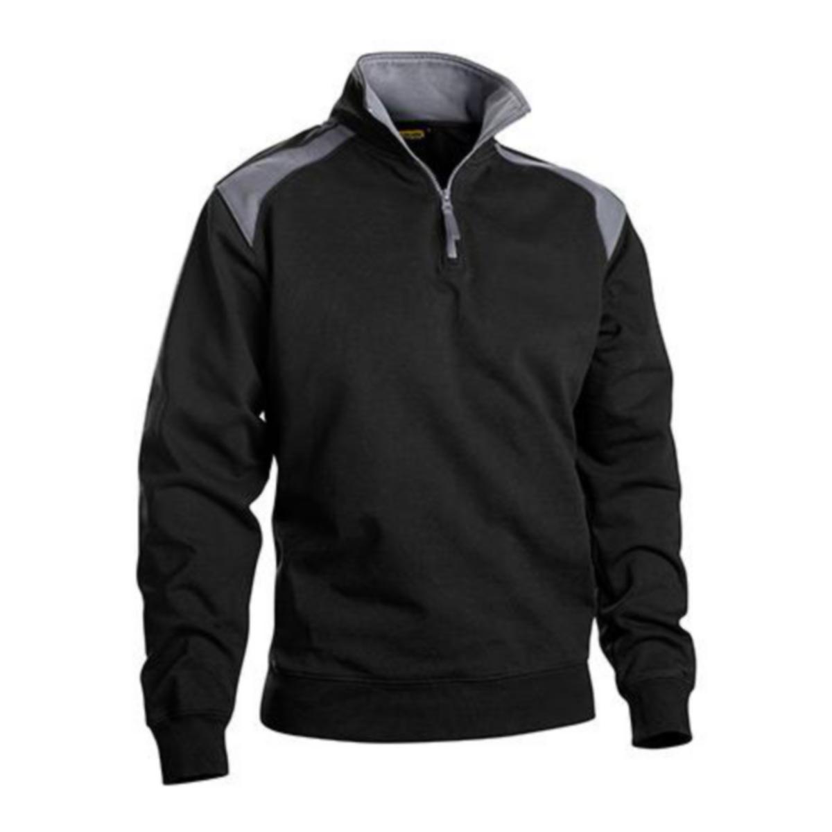 Tröja Blåkläder 3353-1158 - TRÖRA BLK 3353-1158 HALVZIP SVART/GRÅ STL XS