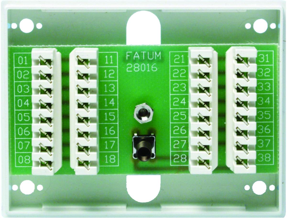 Larmbox Fatum Mini med sabotagekontakt - LARMBOX 16 pol-PAR SLITS/SLITS Fatum Mini