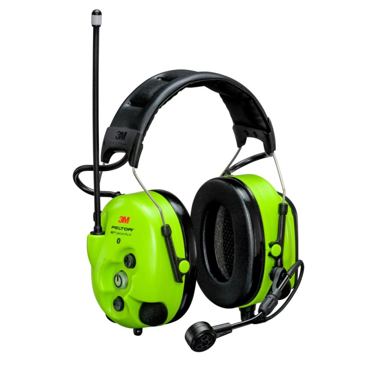 Hörselkåpa 3M Peltor WS LiteCom III - HÖRSELKÅPA 3MPELTOR WS LITECOM III HI-VIZ HJÄSSBYGEL