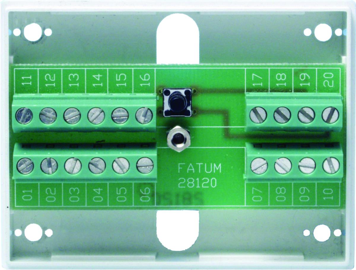 Larmbox Fatum Mini med sabotagekontakt - LARMBOX 20 pol SKRUV Fatum Mini