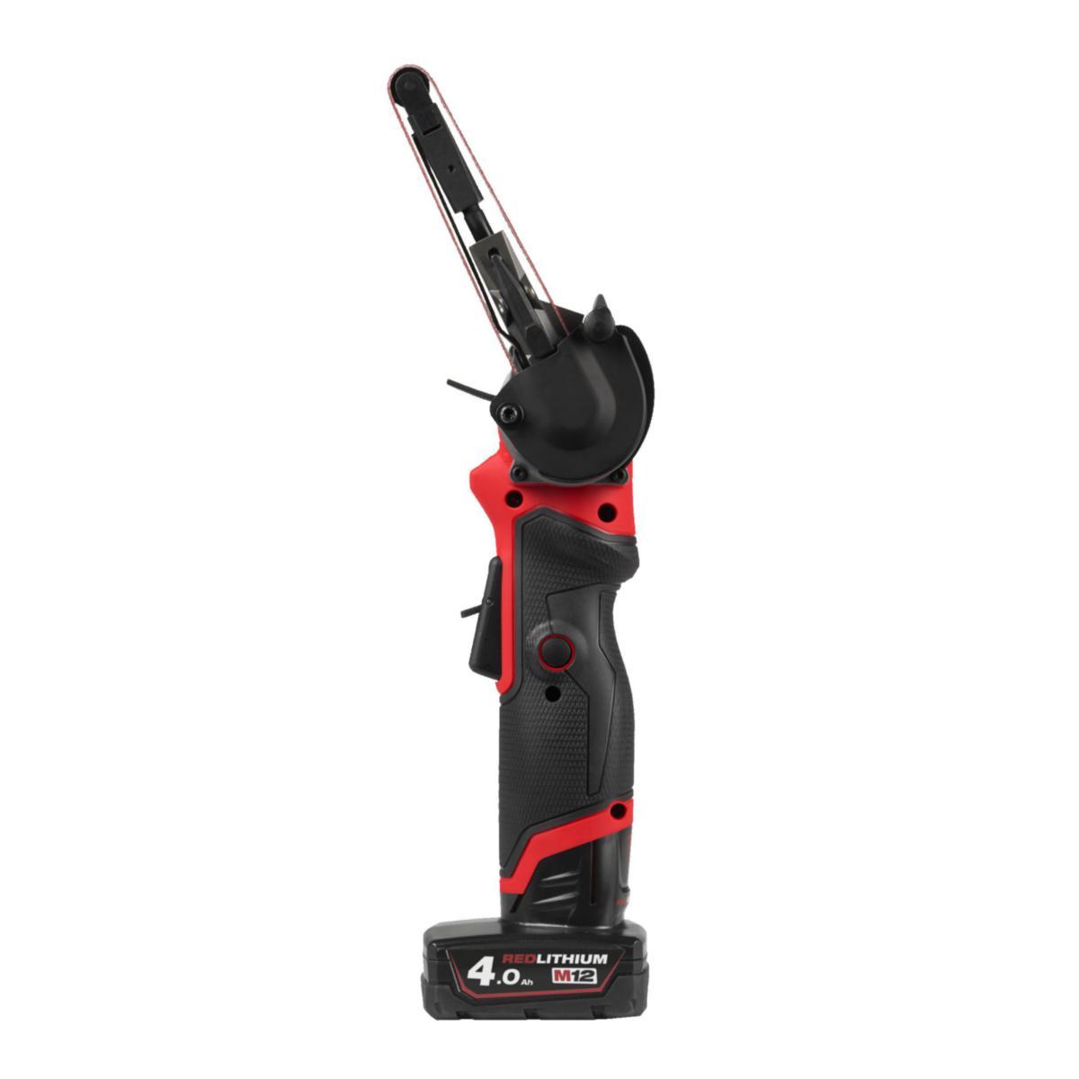 Bandfil Milwaukee M12 FBFL10-402B - BANDSLIP MILWAUKEE M12 FBFL10 FBFL10-402B, 2X4,0AH, LADDARE