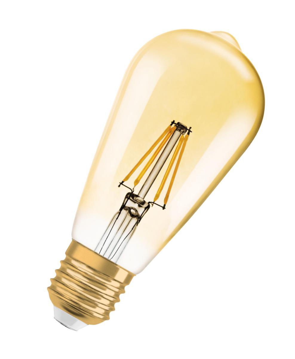 LED-lampa Vintage 1906, Edison, Guld, dimbar - LED EDISON DIM GULD 824 E27 4099854081514