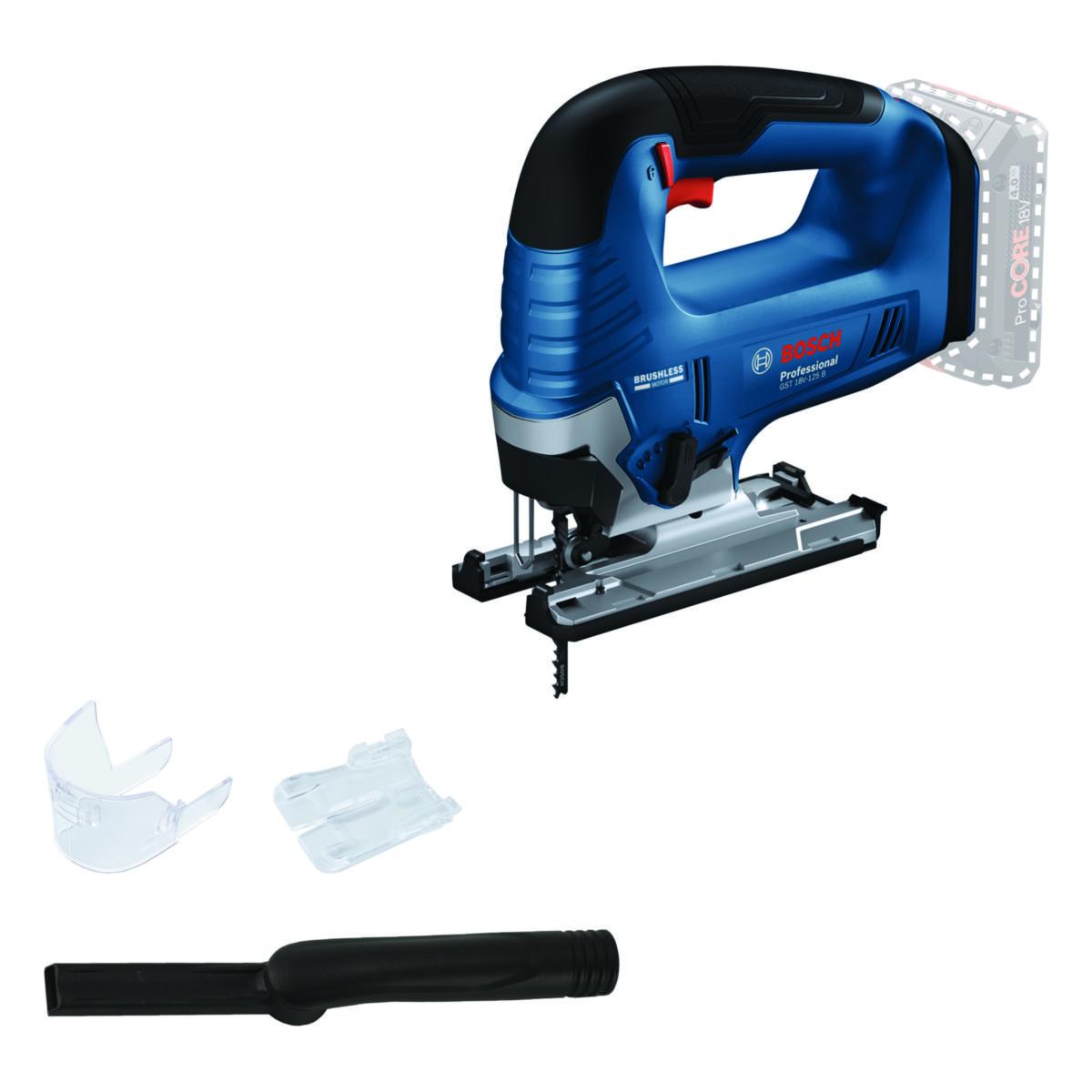 Sticksåg Bosch GST 18V-125 B SOLO - STICKSÅG BOSCH GST 18V-125 B SOLO KARTONG DAMMSUGINSATS