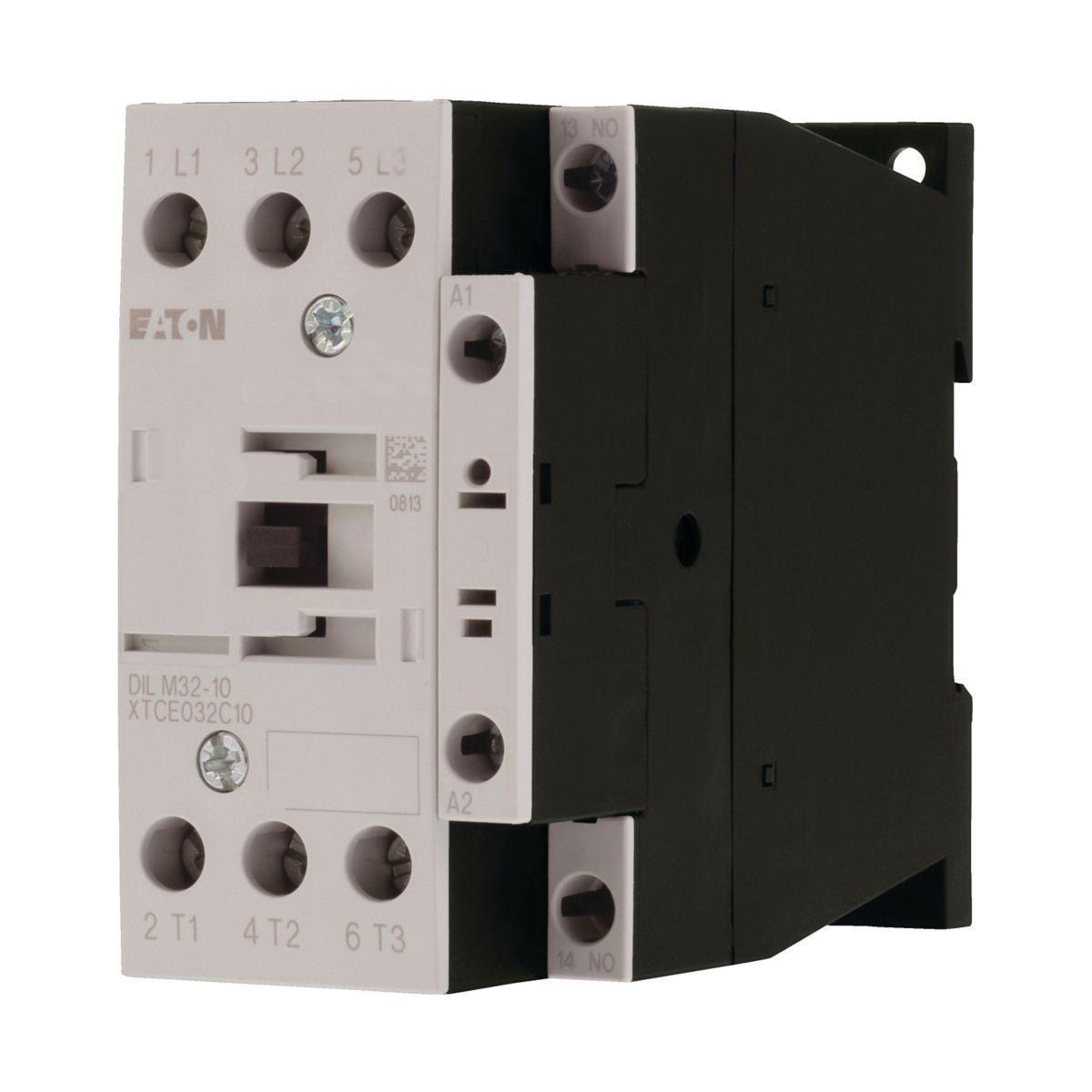 Kontaktor 3-polig DILM7-DILM38 DC-manöver - KONTAKTOR 1NO,15KW 32A DILM32-10(RDC24)
