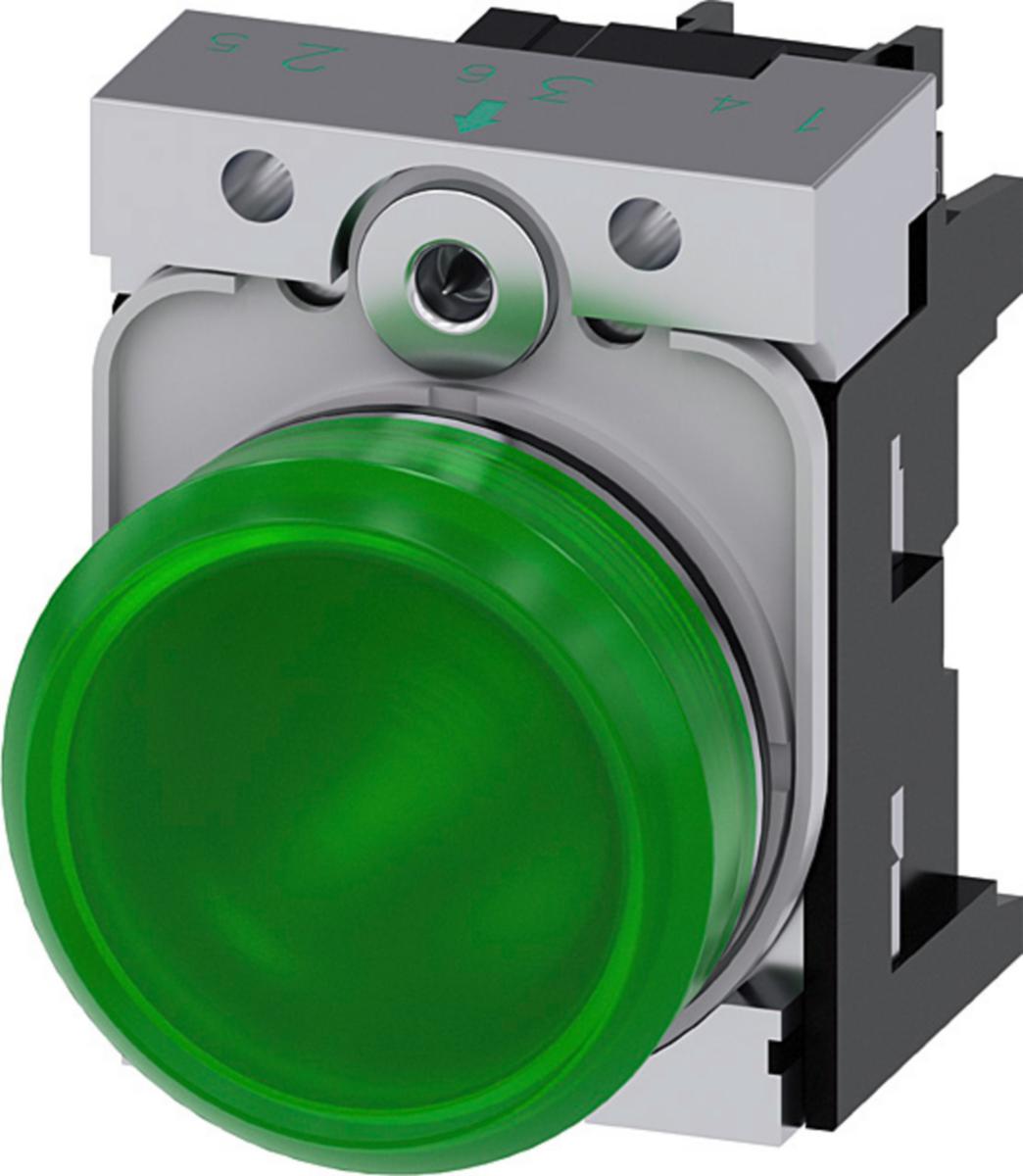 Signallampa 3SU11 - SIGNALLAMPA 24V LED GRÖN 3SU1152-6AA40-1AA0
