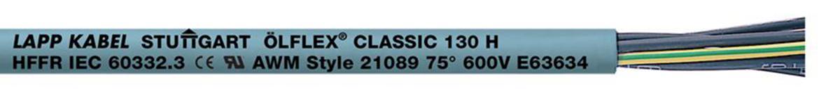 Styr- och maskinkabel halogenfri ÖLFLEX Classic 130 H, Lapp - ÖLFLEX 130 H 4G1.5 (*5)