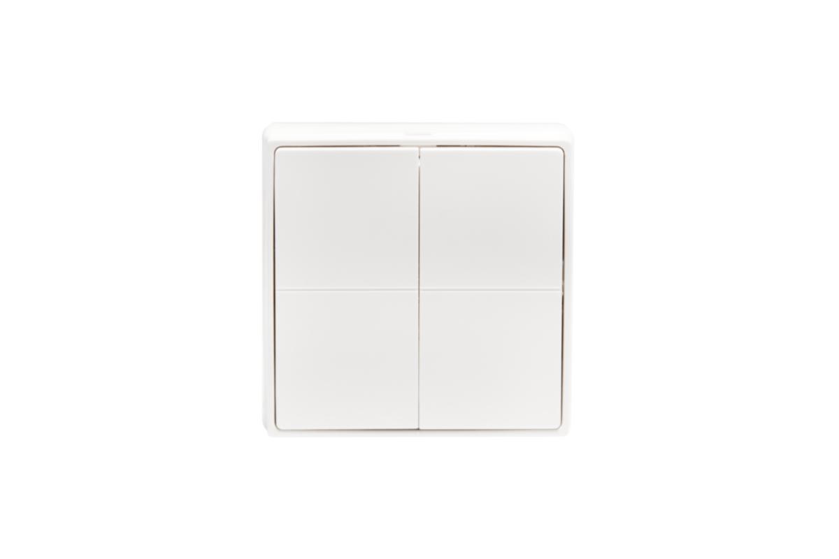 Strömbrytare BLU Wall Switch 4 ZB, utanpåliggande - STRÖMBRYTARE UTANPÅLIGG BT/ZB