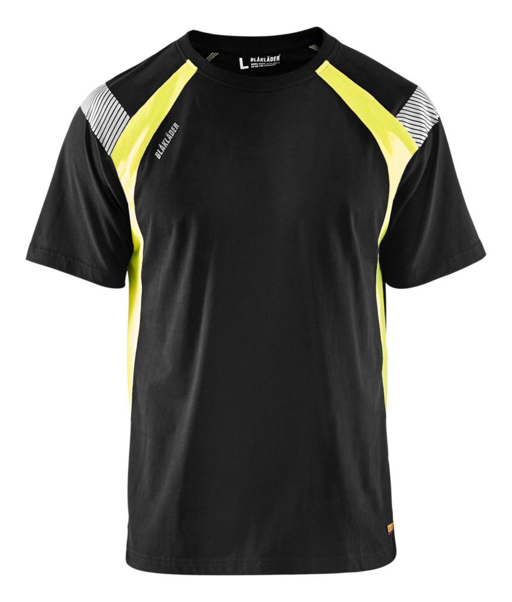 T-shirt Blåkläder 3332-1030 - T-SHIRT BLK 3332-1030 VARSEL 9933 SVART/GUL STL 4XL