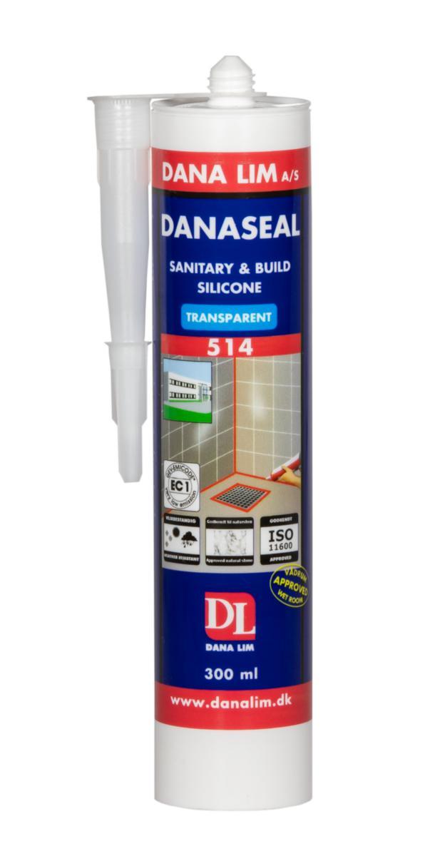 Fogmassa Dana 514 Silikon Danaseal Sanitary & Build - FOGMASSA SILIKON DANA 514 TRAN VÅTRUM & BYGG 300ML