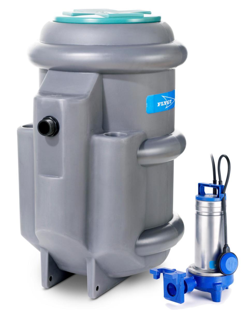 Avloppspumpstation utomhus Micropac 7G, Flygt - MICROPAC 7G AVLOPPUMPSTN FLYGT KOMPL M PUMP, UTOMHUS