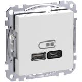 USB laddare A+C, 45W Exxact