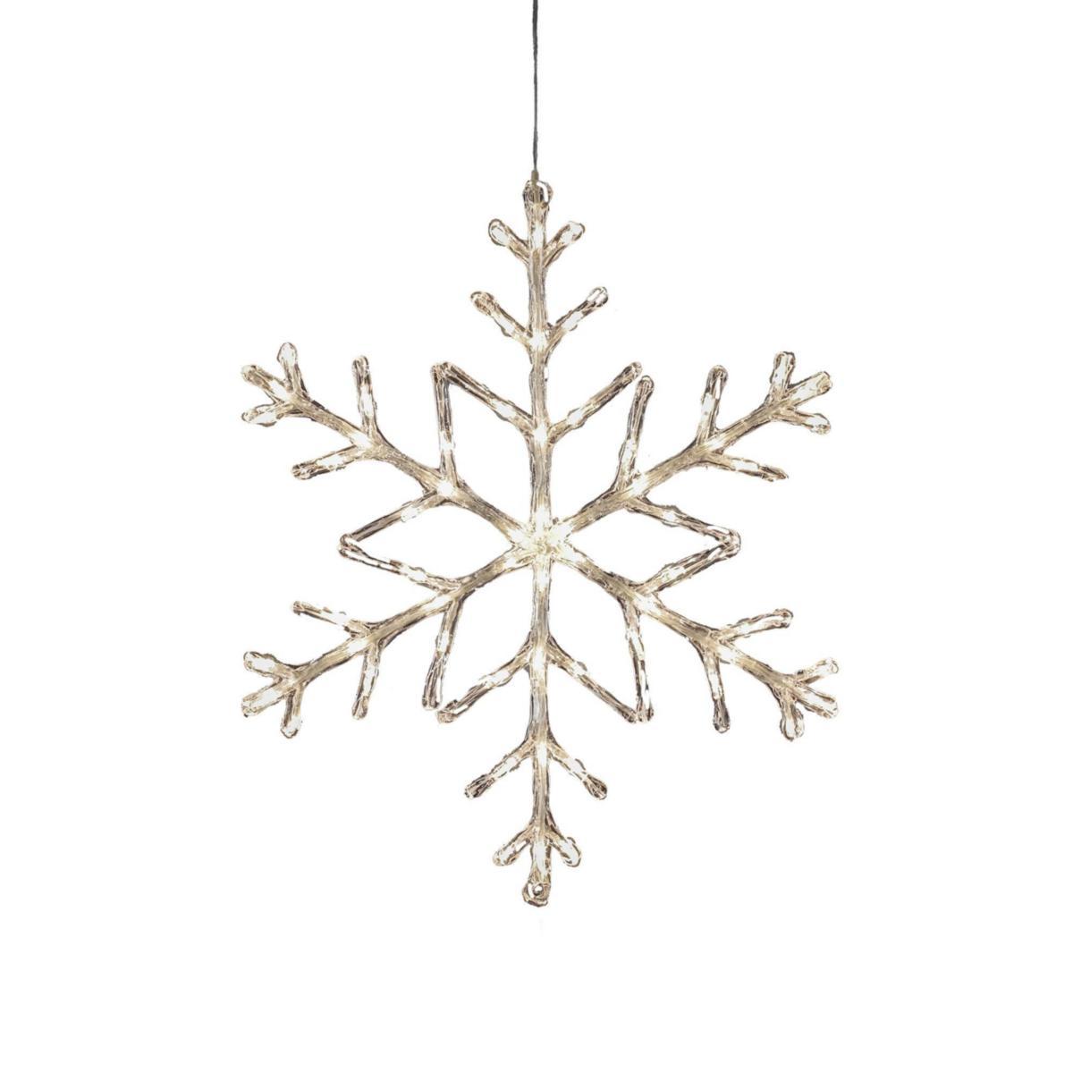 Snöflinga - SNÖFLINGA 60CM 60 VARMVITA LED