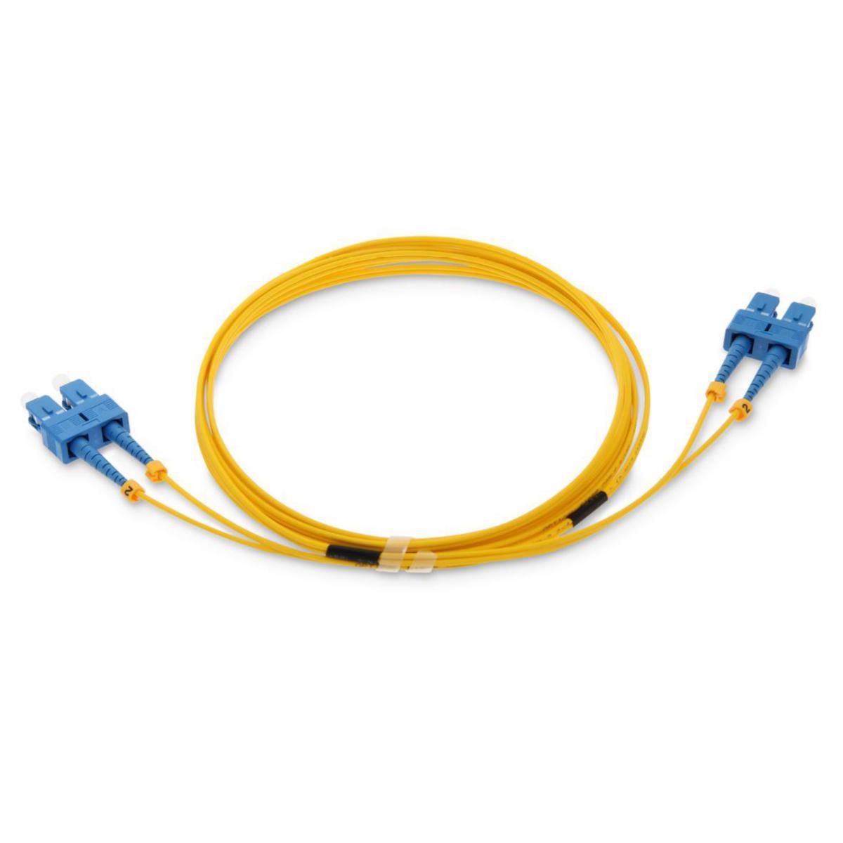 Fiberkablage SM Duplex SC/UPC-SC/UPC OS2 9/125 - 2XSC-SC 10/ UPC 1M GUL 41F-S1-SC-SC-01
