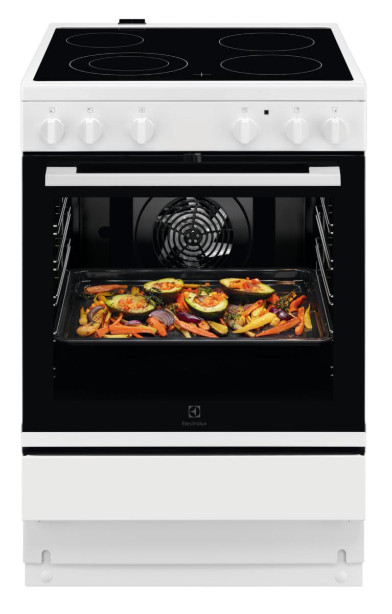 Spis, glaskeramikhäll, 60 cm, 500 SurroundCook - SPIS GLASKERAMIKHÄLL 60 CM VIT 230V LKR64001NW ELECTROLUX