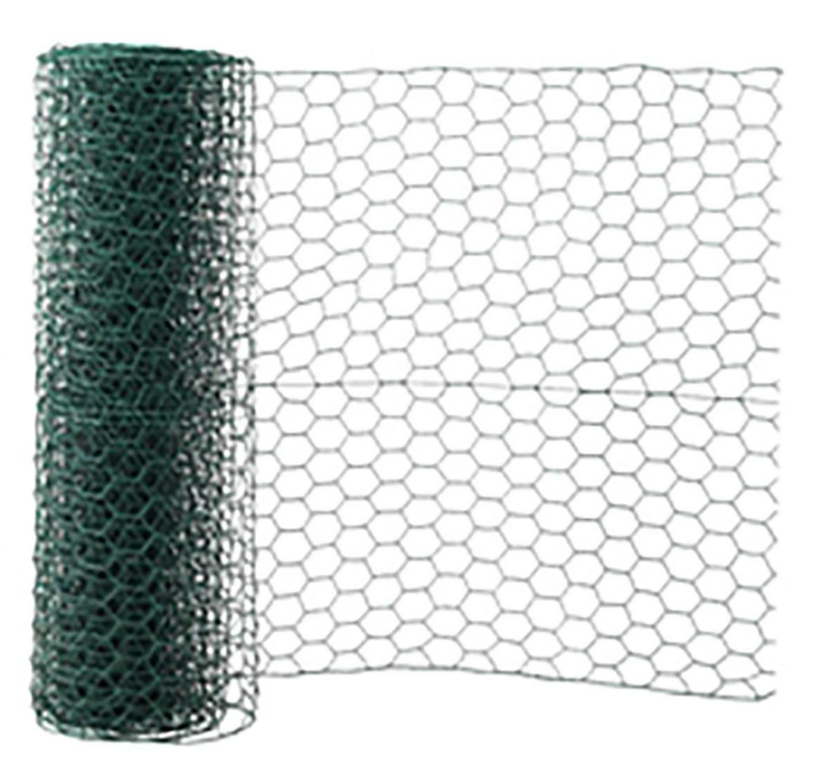 Sexkantsnät Mörkgrön - SEXKANTSNÄT MÖRKGRÖN 750X25X1,0/0,7 MM - 10M