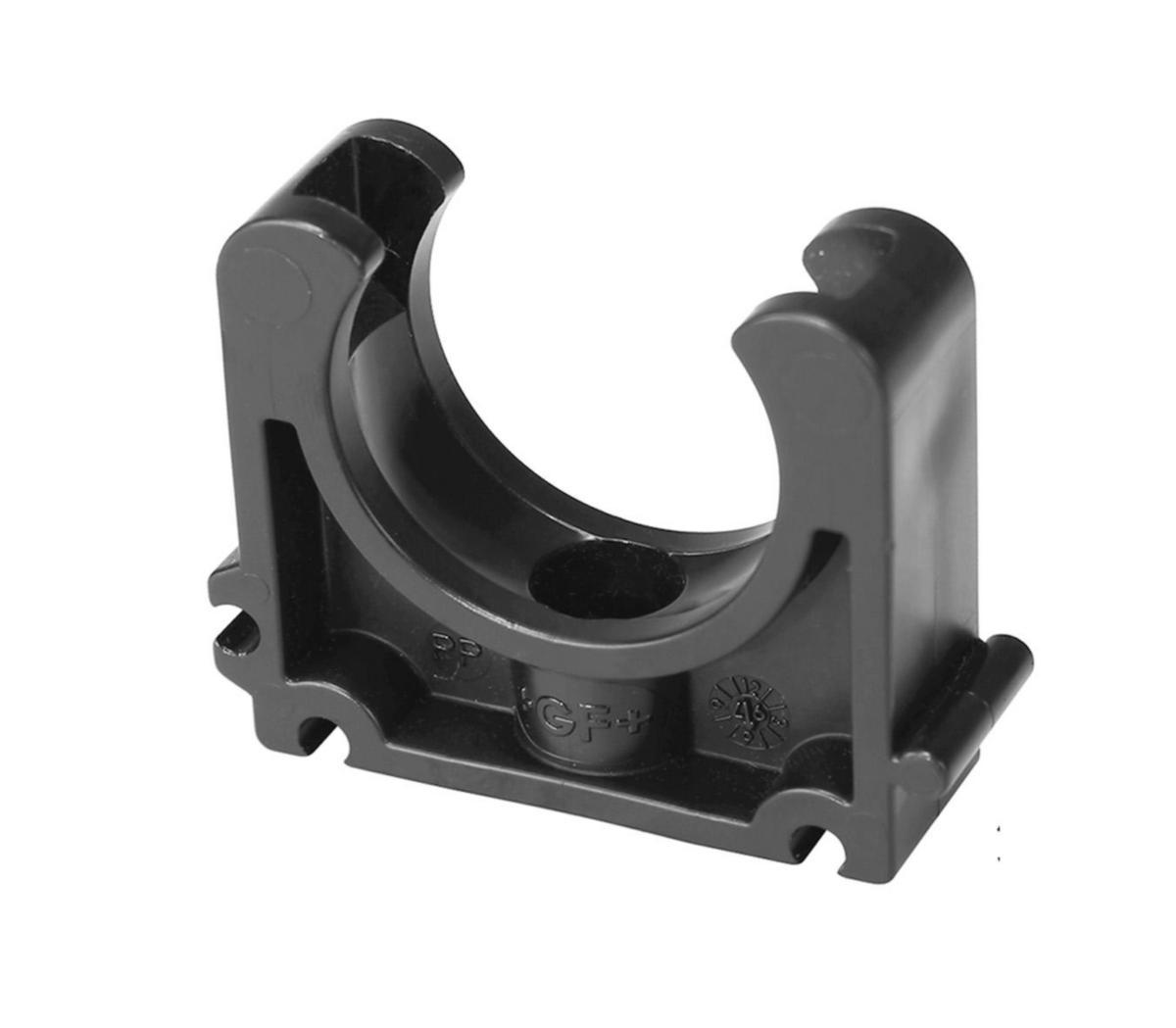 Rörklammer för plaströr, KLIP-IT typ 061 - RÖRKLAMMA GF KLIP-IT TYP 061 FÖR PLASTRÖR DIM 25MM SVART