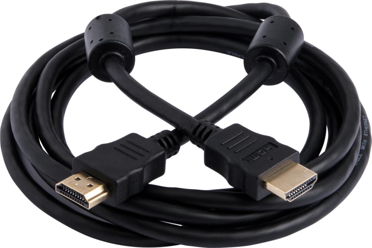 Anslutningskabel, HDMI-HDMI - HDMI-HDMI KABEL SVART 2 M