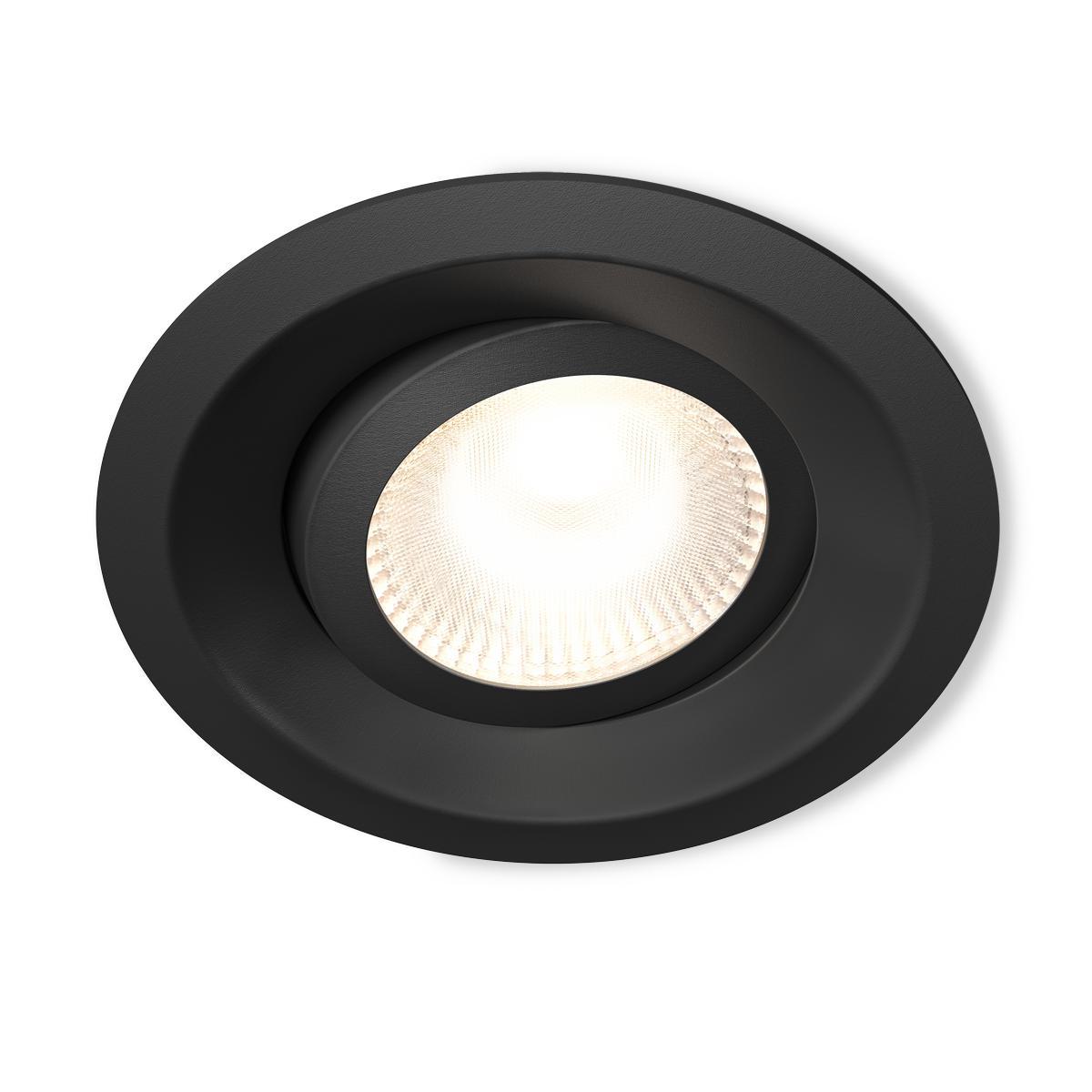 Downlight, tiltbar, DWN-01, Plejd - DOWNL 6P 8W 515LM 2,2-4K SV TILT DWN-01-B 6-PACK