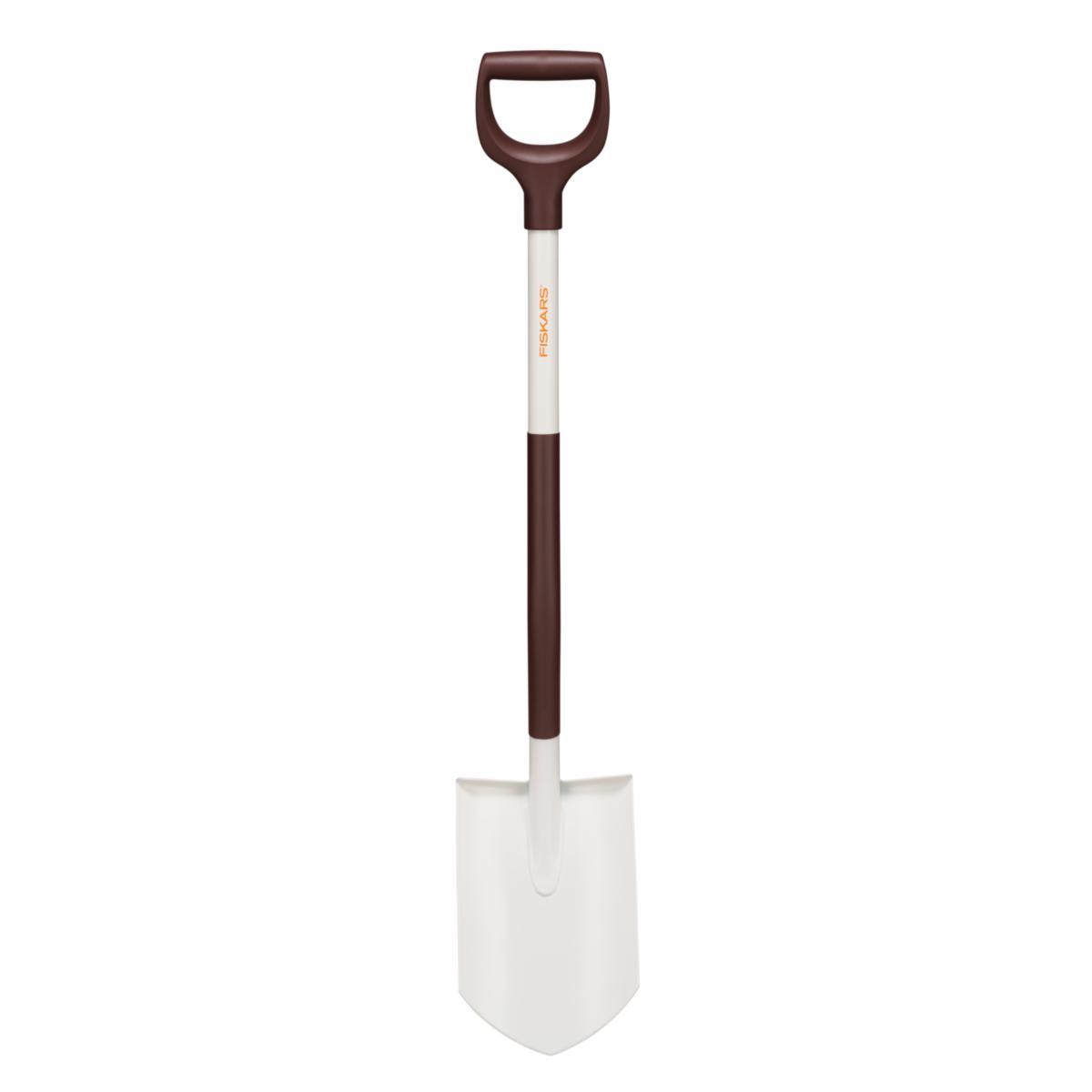 Spade Fiskars White spetsig - SPADE FISKARS WHITE SPETSIG VIT