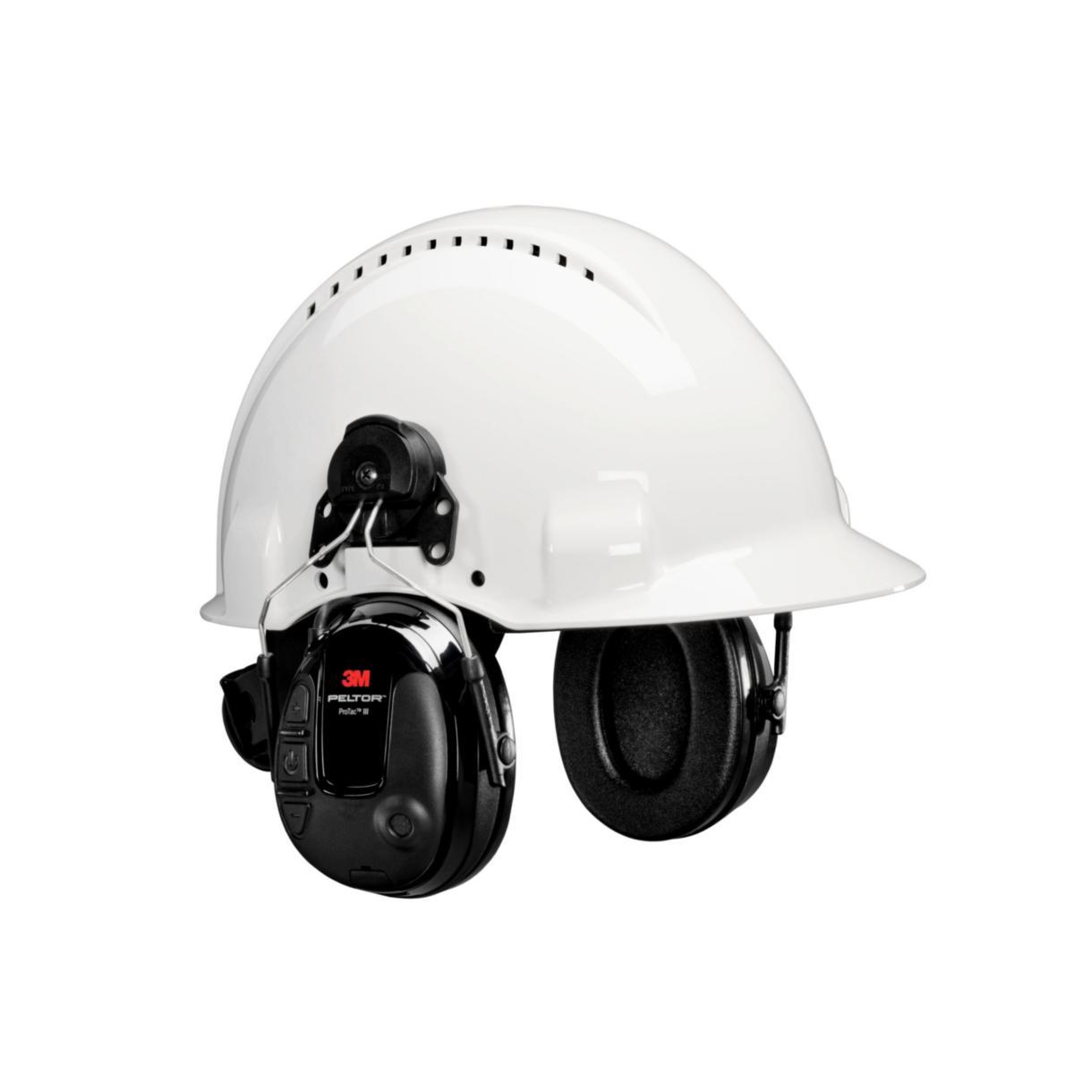 Hörselkåpa 3M Peltor Protac III Slim - HÖRSELKÅPA PELTOR PROTAC III SLIM HJÄLMFÄSTE MT13H220P3E