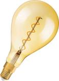LED-lampa, Vintage 1906, olika former, stor, guld, Osram