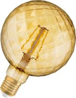 LED-lampa, Vintage 1906, olika former, klar, guld, Osram