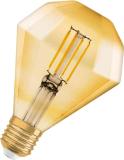 LED-lampa, Vintage 1906, olika former, klar, guld, Osram