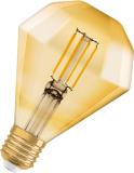 LED-lampa, Vintage 1906, olika former, klar, guld, Osram