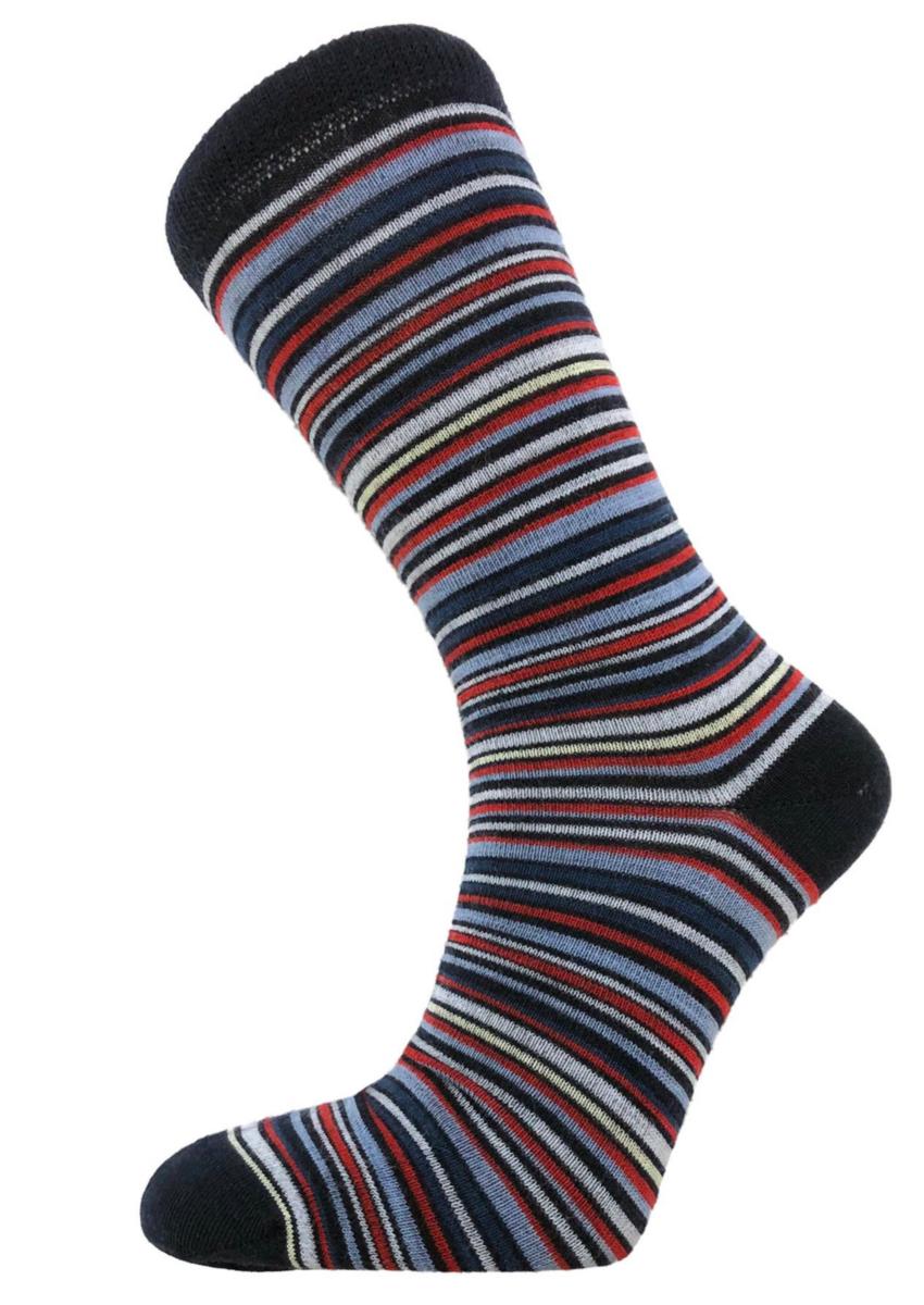 Strumpa Bola Merino Stripe - STRUMPA BOLA 15197 CASUAL MERINO BLÅ/RANDIG STL 40-43