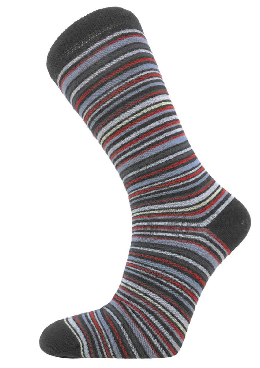 Strumpa Bola Merino Stripe - STRUMPA BOLA 15197 CASUAL MERINO GRÅ/RANDIG STL 40-43