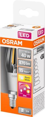 LED-LAMPA KRON (40) E14 DIM GLOWDIM 822-827 CL B OSRAM