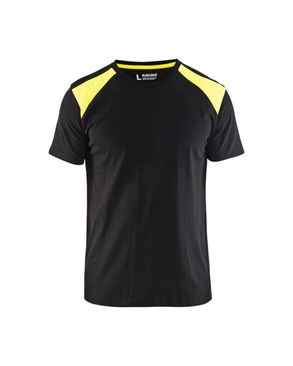 T-shirt Blåkläder 3379-1042 - T-SHIRT BLK 3379-1042 SVART /GUL STL M