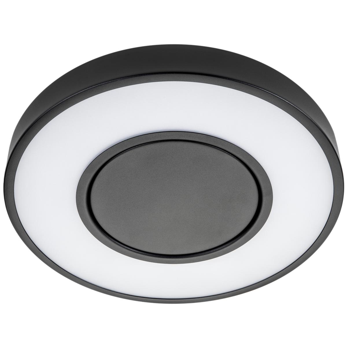 Tak- och väggplafond LED Circulus - PLAFOND LED 17W 3K 1125LM SV CIRCULUS SVART 17W LED 3000K