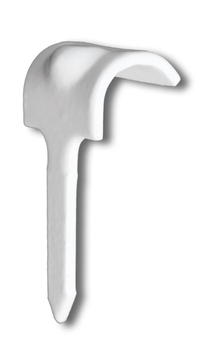 Lettiklammer med ett ben, elförzinkade och plastbelagda - LETTIKLAMMER 7-R-16P (200st) 