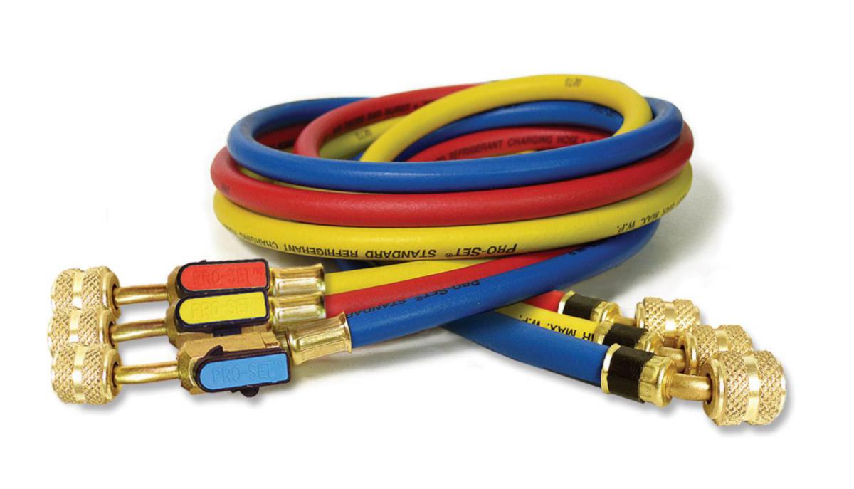 Slangar för R410A/R32 heavy duty med avstängningsventil - SLANG MED KULVENTIL G 5/16"